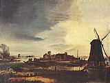 Famous Windmill Paintings - Landscape with Windmill